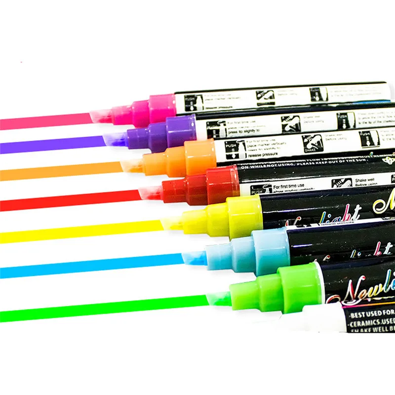 Buy 8 Colours Highlighter Pen 5mm Liquid Chalk