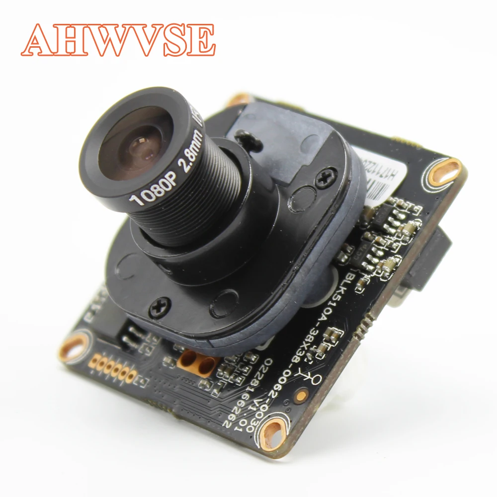 

AHWVSE Wide View 2.8mm lens IP Camera module Board With IRCUT RJ45 Cable XMEYE APP 960P 1080P ONVIF H264 DIY CCTV Camera