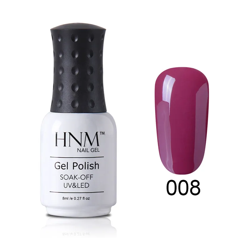 HNM телесный цвет серия 8 мл УФ-гель для ногтей замачиваемый Гель-лак основа верхнее покрытие лак для нейл-арта геллак Полупостоянный Гель-лак - Цвет: NU008