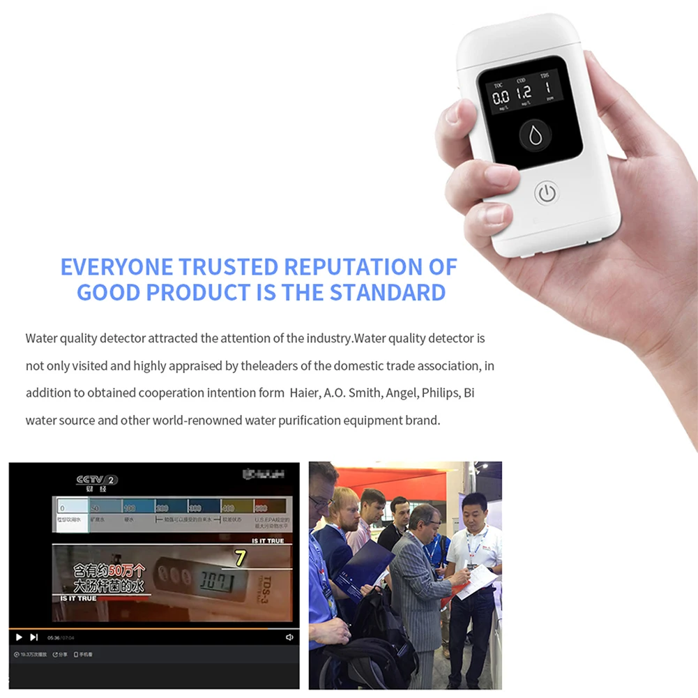 

Portable Dissolved Oxygen Easy Use Multi-parameter Wireless Water Detector Temperature Non-pollution Drinking Kitchen Digital