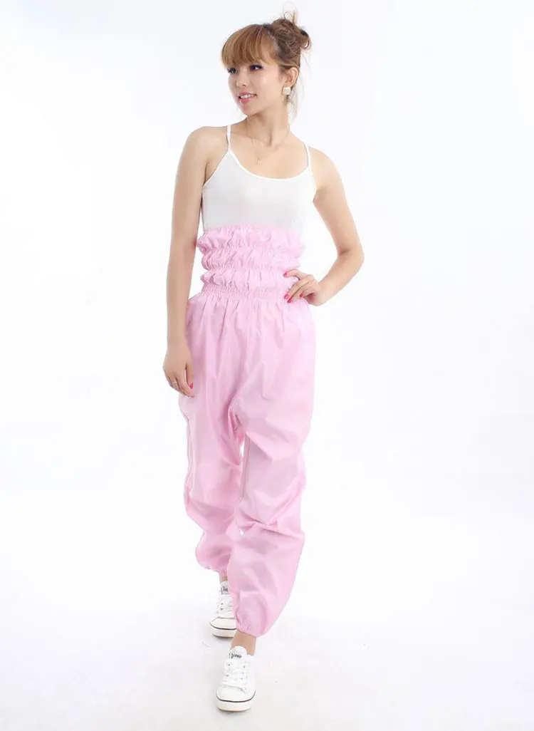 Женская аэробная одежда капри костюм для потери веса штаны для похудения спортивный костюм для сауны женские шорты для сауны спортивные штаны MLXL2XL3XL - Цвет: Розовый