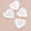 20pcs/lot Cotton Heart Lace Applique Trim For Garment Accessories Decoration Sew On Guipure Lace Fabric CP1555 ► Photo 1/3