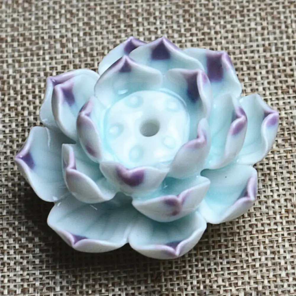

New Backflow Incense Burner Ceramic Aromatherapy for Ceramic Lotus Incense Sticks Cones Burner Holder Stand for Incense Sticks