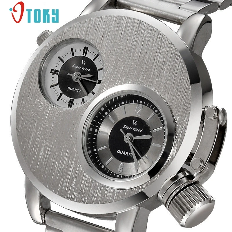 

New Mens Stainless Steel Date Military Sport Quartz Analog Wrist Watch May14