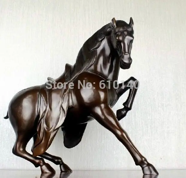 

Copper Battle Ma horse crafts Home Furnishing decoration Red General Horse