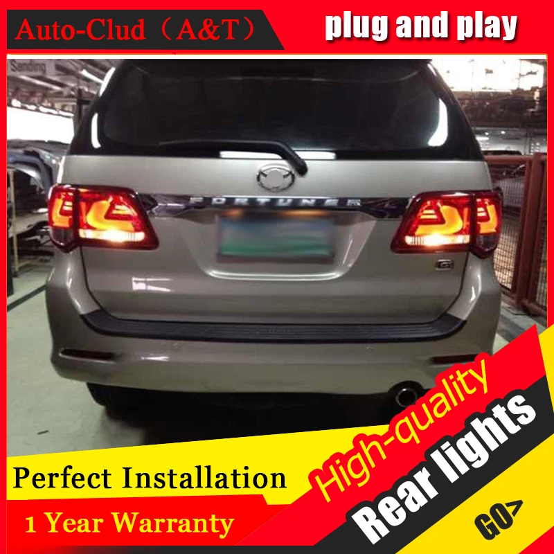 Auto Clud Car Styling for for Toyota FORTUNER Taillights 2012 FORTUNER LED Tail Lamp LED Rear Lamp DRL+Brake+Park+Signal led lig Auto Clud Car Styling for for Toyota FORTUNER Taillights 2012 FORTUNER LED Tail Lamp LED Rear Lamp DRL+Brake+Park+Signal led lig