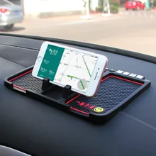 Автомобильный орнамент Противоскользящий коврик держатель телефона Авто приборная панель липкий коврик Кронштейн гаджет для телефона gps с парковочным номером телефона