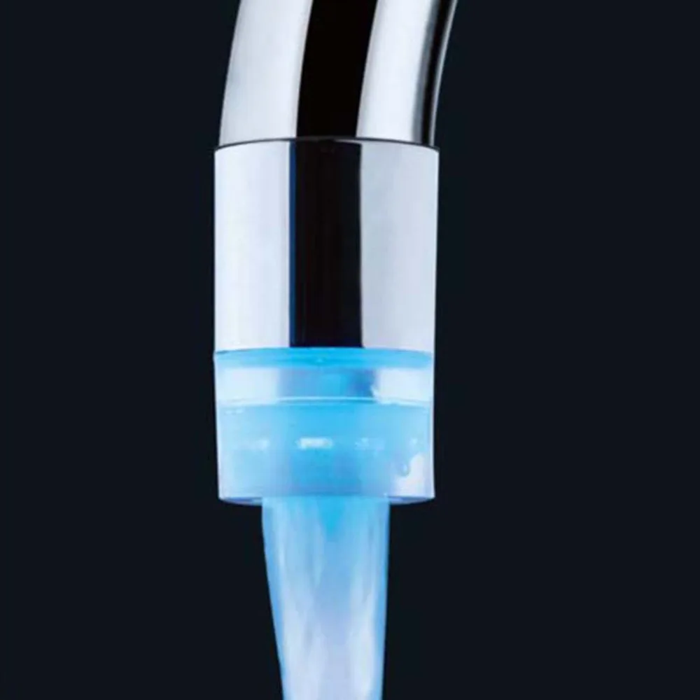 

2018 NEW Arrival Water Glow Shower 3 Color Changing LED Tap Faucet Light Temperature Sensor