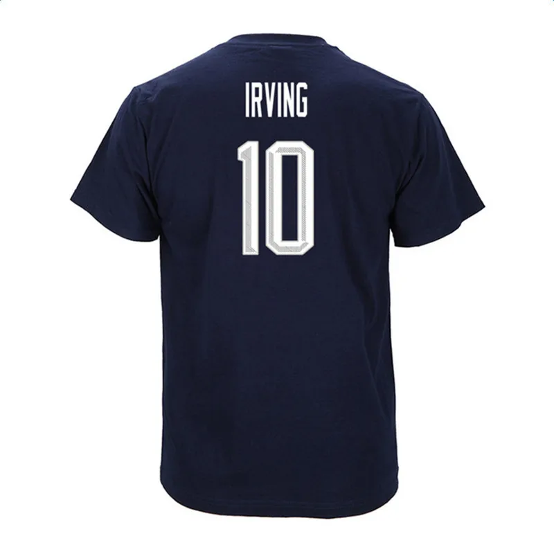 США Dream Team Kyrie Irving № 10 футболка Новая модная Мужская хлопковая футболка с круглым вырезом и коротким рукавом хип-хоп топы с флагом