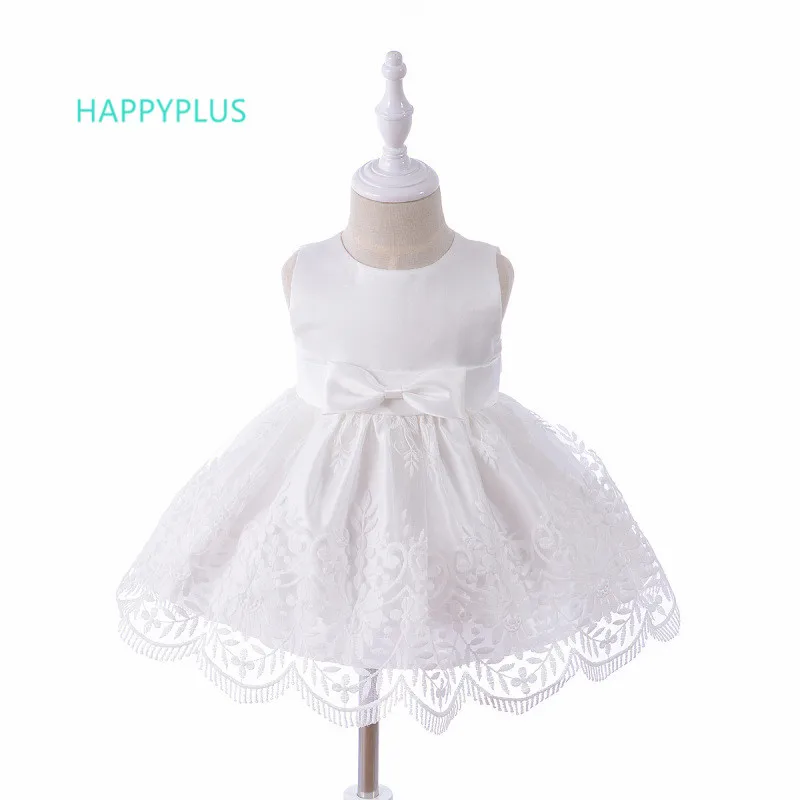 HAPPYPLUS/розовое и бежевое платье на крестины для маленьких девочек Платье подружки