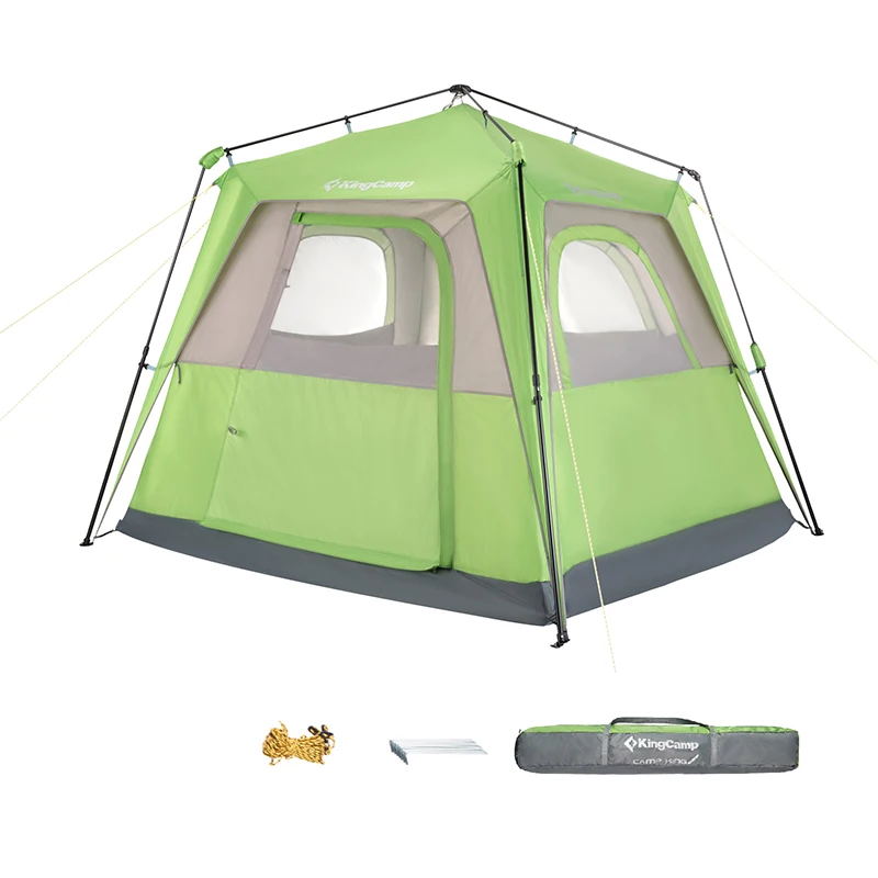 

KingCamp 3-Season Camping Tent 150D Oxford Fabric Waterproof Durable Double Layer Breathable Outdoor for 5-Person