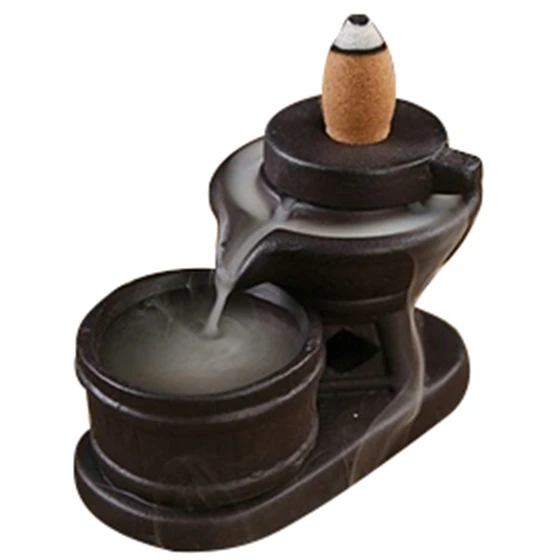 Hot Sale Ceramic Lotus Flower Incense Burner Holder 21 Purple sandin