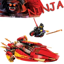 

Bela Compatible Legoe giftse Ninjagoe Thunder Swordsman Movie 70638 Kai Katana V11 Airship 267Pcs Building Block Bricks 2018 New