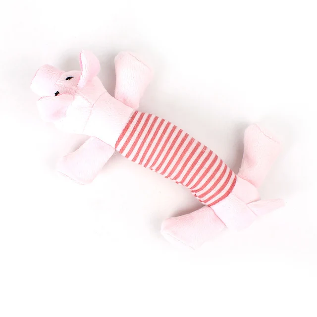 Plush Pet Dog Toy Chew Squeak Toys For Dogs Supplies Fit for All Puppy Pet Sound Toy Cute Elephant Duck Pig Plush Toys For Pets 6
