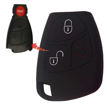 

1pcs 3 Buttons Silicone Remote Flip Key Cover Shell For Mercedes For Benz C E B MLS GLC GLA CLK CL Classe A Class W169