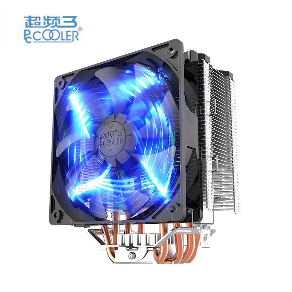 

PCCOOLER X5 Copper & Aluminum Mute Bionic Design CPU Cooler Fan 4 Lines Heatpipe 12CM 4 pin LED Heat Pipes for AMD AM3