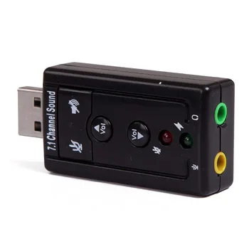 

Sound Card 7.1USB External Audio Adapter Audio Card Interface for Audio Windows Mac Linux Computer PC Dongle
