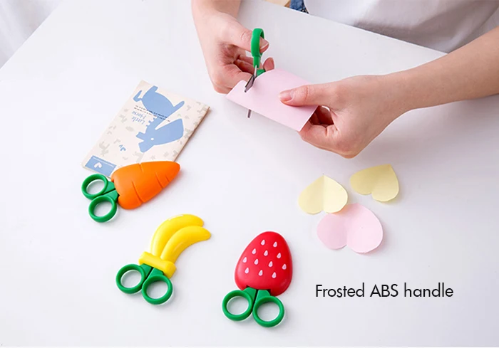 Клубника банан морковь магнит на холодильник в форме с маленькими ножницами декоративные наклейки из нержавеющей стали художественные ножницы подарок для детей