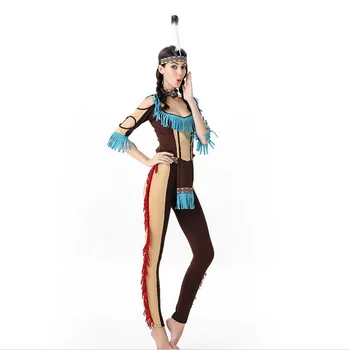 

Free shipping!!! Halloween Costumes For Women Indian Costume Halloween Masquerade Cosplay Indian Goddess