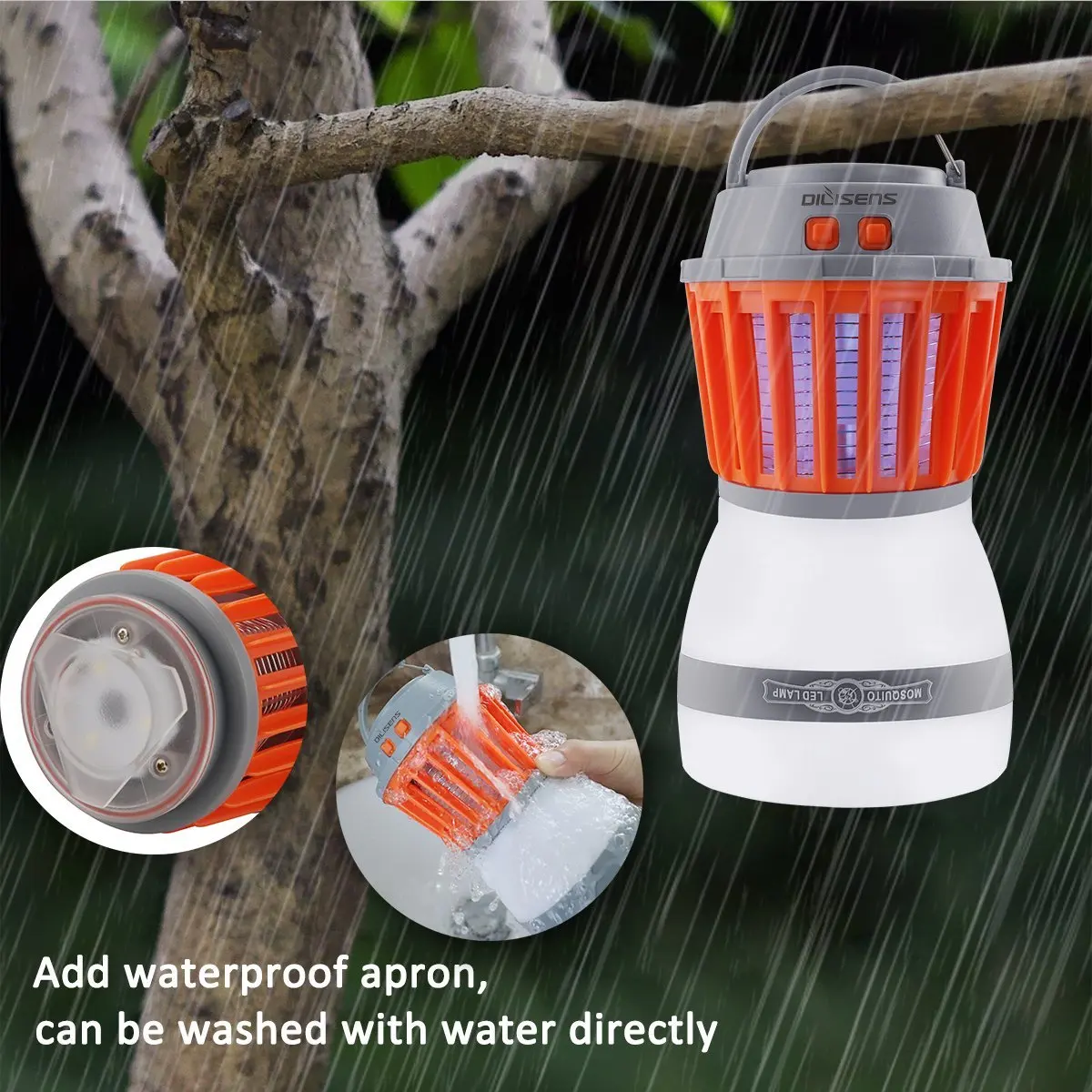 2018 Newest Version Waterproof Compact Bug Zapper LED Lantern Light