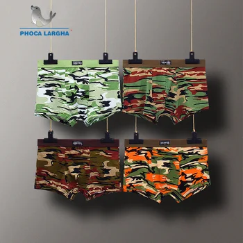 

New Camouflage Underwear Men Brand 2019 Fashion Sexy Mens Boxer Shorts Soft Breathable Panties Middle-waisted Male Underpants