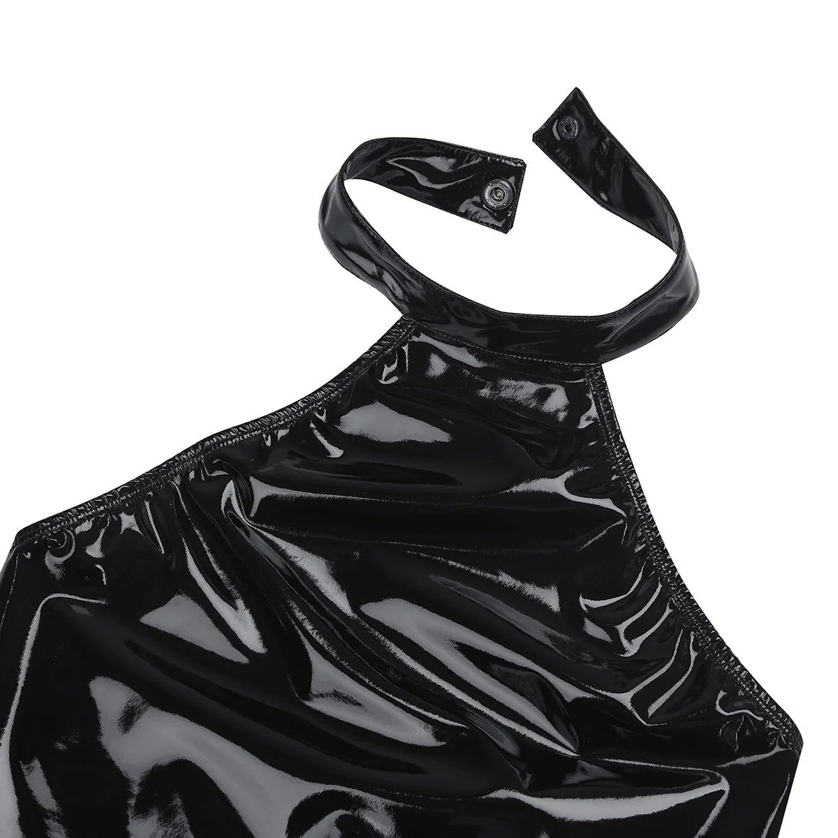 Women Wetlook Sexy Club Catsuit Swimsuit Patent Leather Halter Backless Leotard Bodysuit for Evening Party Costumes Clubwear Women Wetlook Sexy Club Catsuit Swimsuit Patent Leather Halter Backless Leotard Bodysuit for Evening Party Costumes Clubwear