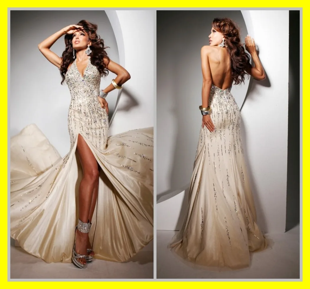 Second Hand Evening Dresses Trumpet /Mermaid Floor Length Built In Bra