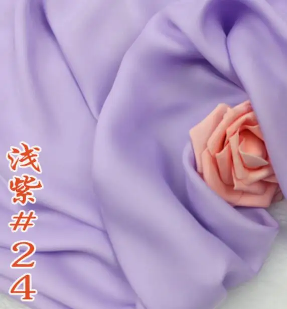 Шифоновое атласное шелковое шифоновое мягкое дышащее платье своими руками блузка кукольная ткань квалифицированная 1 ярд - Цвет: 24