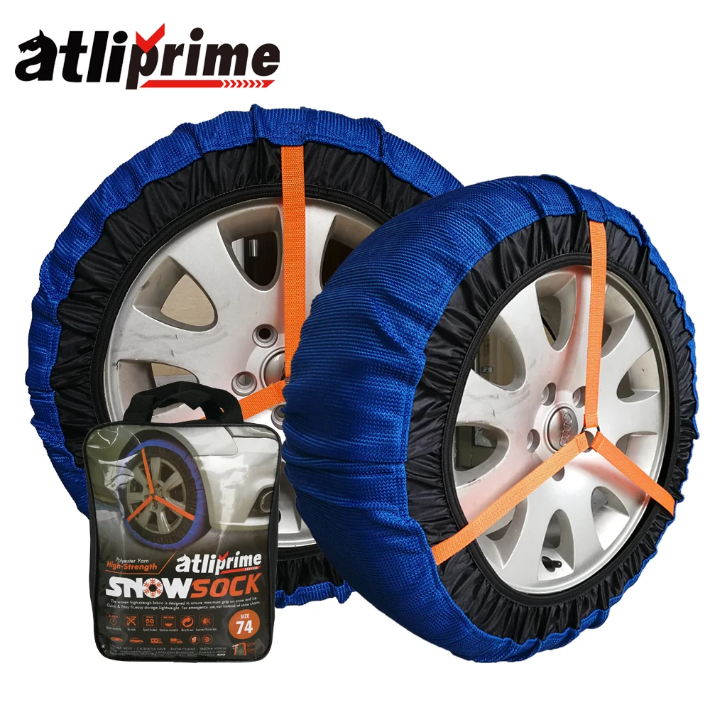 Bigsize 2pcs,textile Snow Chain Alternative Anti Slip Fabric Tire Chain