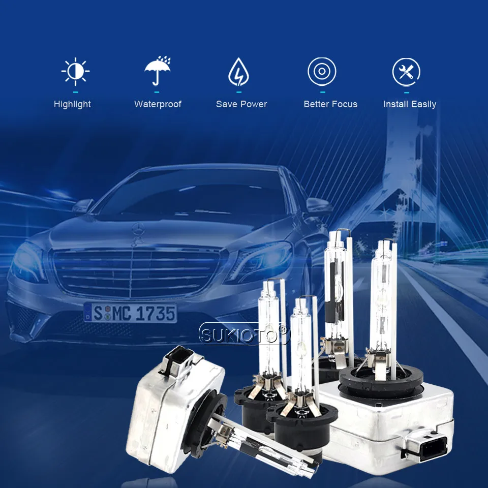 ambient lighting car SUKIOTO 2PCS D1S D2S D3S D4S Xenon Bulb 3000K 4300K 6000K 35W D2R D1R D3R D4R 5000K JAPAN QUALITY HID XENON BULB ORIGINAL D1S D2 car led lights