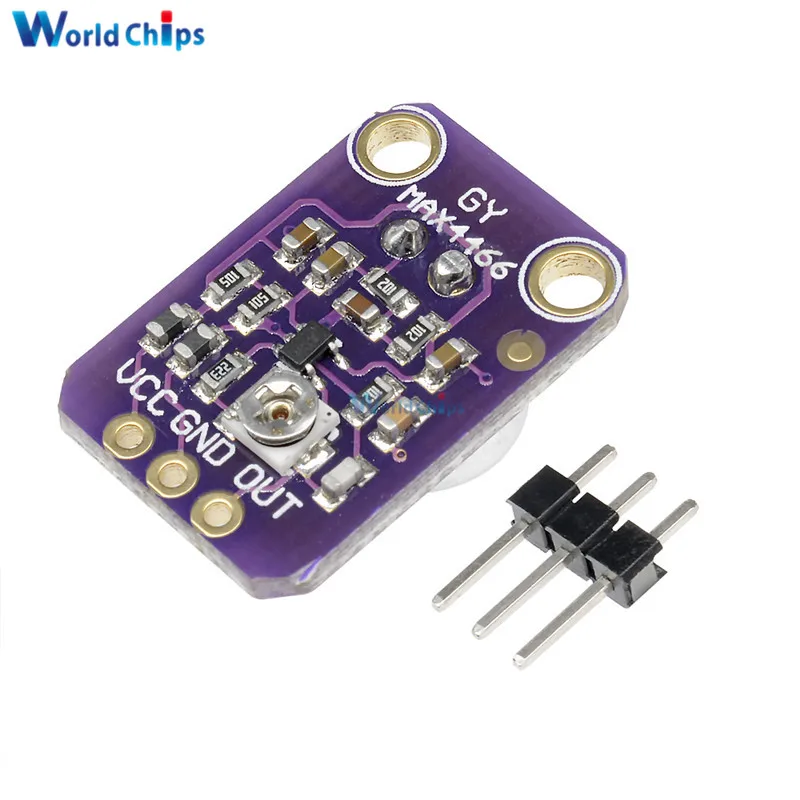 GY MAX4466 Electret микрофонный модуль усилителя с регулируемым коэффициентом усиления