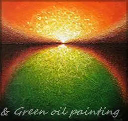 

Free Shipping!!!Handpainted Unframed Modern Landscape Oil Painting On Canvas Wall Art Rising Sun Picture For Home Decoration