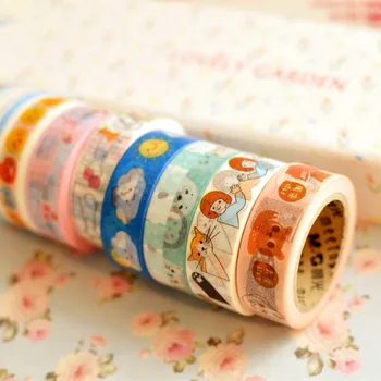 

8PCS chenguang stationery Cartoon decoration 1.5mm*10m masking tape washi tape