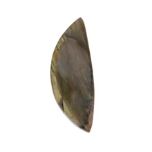 Natural Elongated Crescent Moon Stone Flat Semi-circular DIY Jewelry Home Decoration Stone Craft