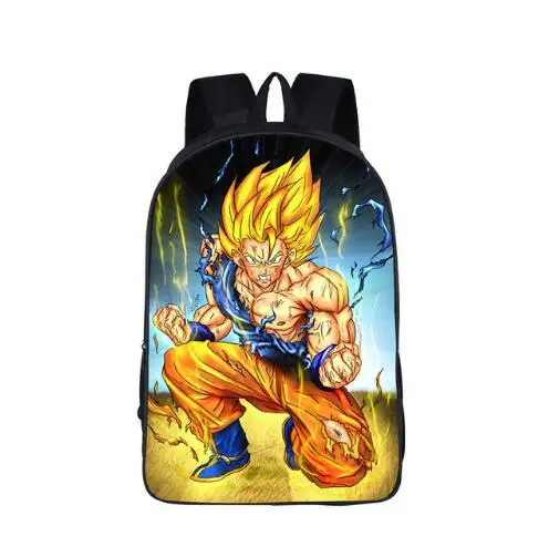 Аниме Dragon Ball рюкзак для мальчиков и девочек школьные сумки Супер Saiyan Sun рюкзак с Гоку для подростков детские повседневные сумки подарочные рюкзаки - Цвет: photo color