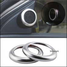 2 шт. для Toyota Corolla автомобилей передняя дверь звук стерео аудио крышка отделка кольцо ABS твитер динамик крышка