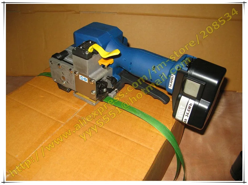 Z323 электрические и Портативный Пластик и ПП и ПЭТ обвязки Упаковка инструмент, Батарея питание Пластик/PP Strapper коробки