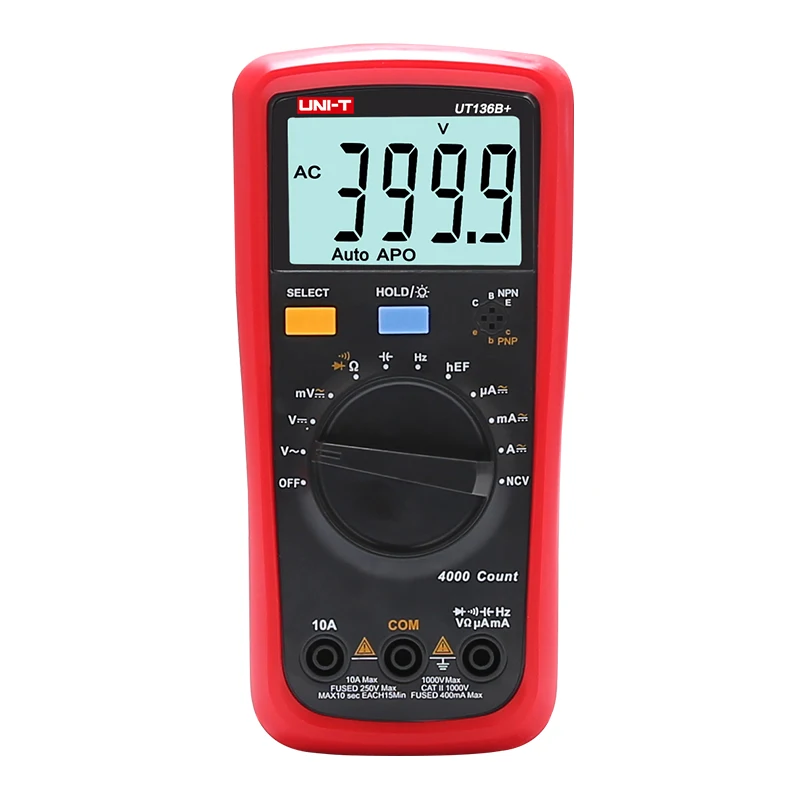 UNI-T UNIT Digital Multimeter Auto Range 1000V 10A AC DC Voltmeter Current  Capacitance Meter Electric Tester Temperature Measure - AliExpress