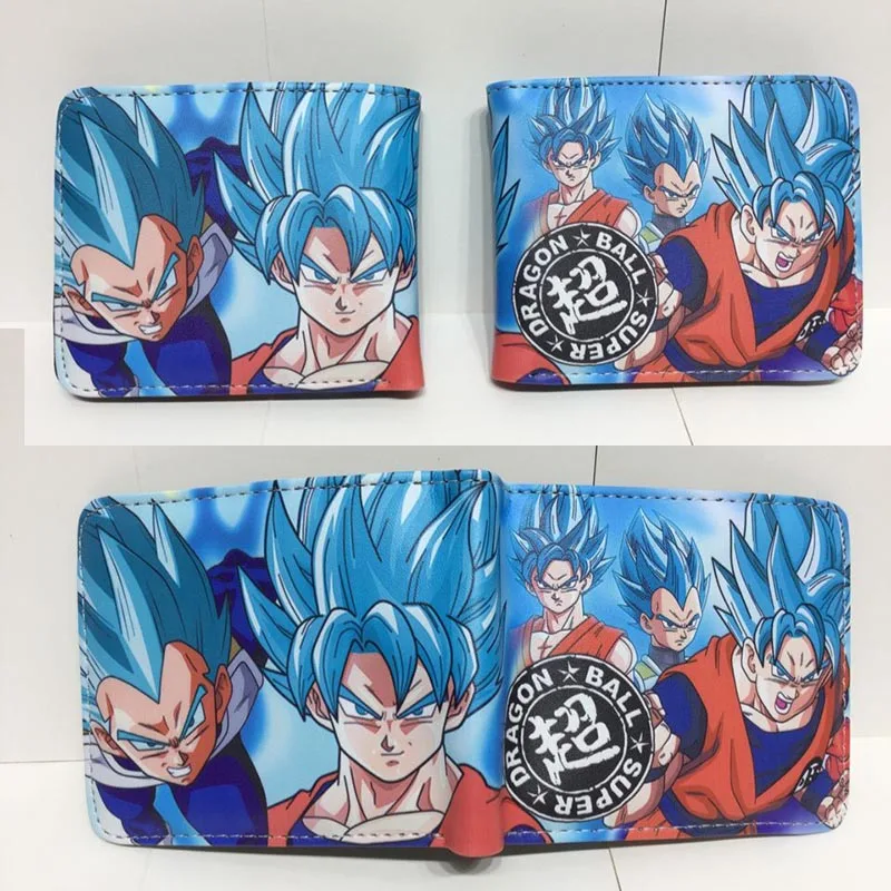 Кошелек с рисунком Dragon Ball Z, кошелек из искусственной кожи с карманом для монет, сумки с держателем для карт для детей, подростков, мужчин и женщин, Короткие Кошельки