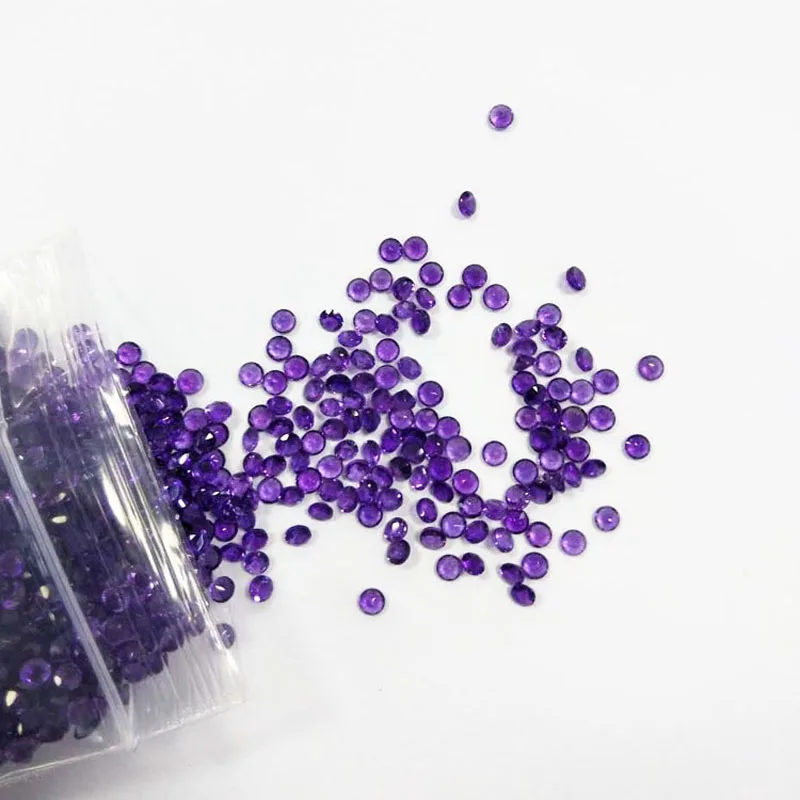 Natural Amethyst Round 3mm Good Color for 925 Silver Jewelry Mounting 100% Natural Amethyst Loose Gemstones loose gemstones
