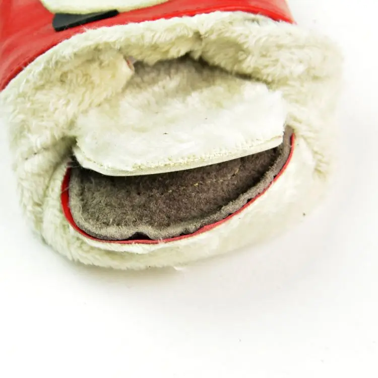 Детская обувь с рисунком лисы для новорожденных; зимние детские мокасины из натуральной кожи с плюшевой подкладкой; обувь без шнуровки на мягкой подошве для малышей