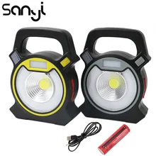 Мощный COB светодиодный светильник для осмотра работы с 4 режимами, зарядка через USB, прожектор, светильник, аварийный Точечный светильник, походная лампа для палатки