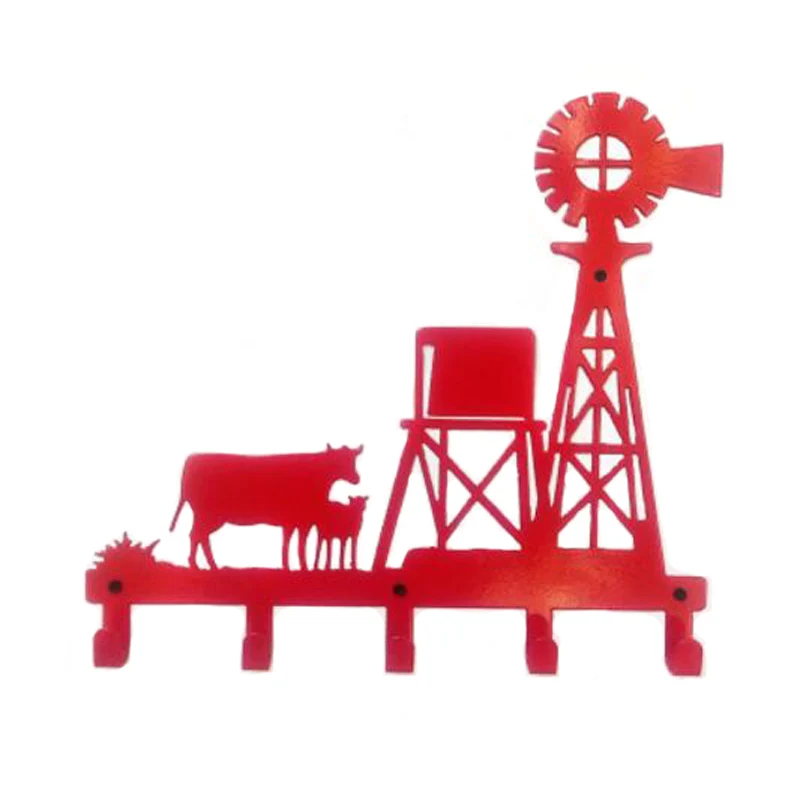  Original Windmill Design Robe Hook 5 Coat Hooks American Style Hat/Bag/Clothes Kitchen Bathroom Wal - 32751825818