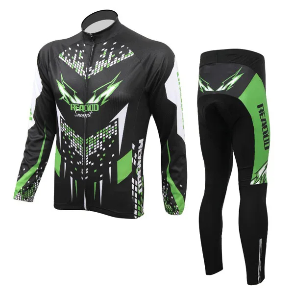 

Men's 2017 Long Cycling Sets High Quality Breathable Outdoor Sports Wear Spring And Autumn Cycling Jersey and Cycling pants