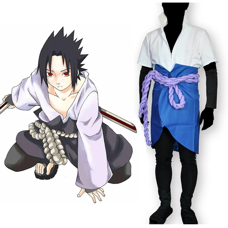 

Anime Naruto Shippuden Cosplay Costumes Sasuke Uchiha Cosplay Costume 4th Generation Uniform Halloween Party Cosplay Costume Wig