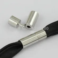 Подходит для 2 мм, 2,5 мм, 3 мм, 4 мм, 5 мм, 6 мм, 8 мм, круглый кожаный шнур, медный браслет, ожерелье с пряжкой, застежка, крючки, заглушки, сделай сам, изготовление 10 шт