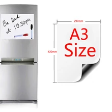 A3 Размер магнитная доска мягкий Дом Офис Кухня магнит Маркерная Доска белые доски гибкий диск магнитная доска холодильник