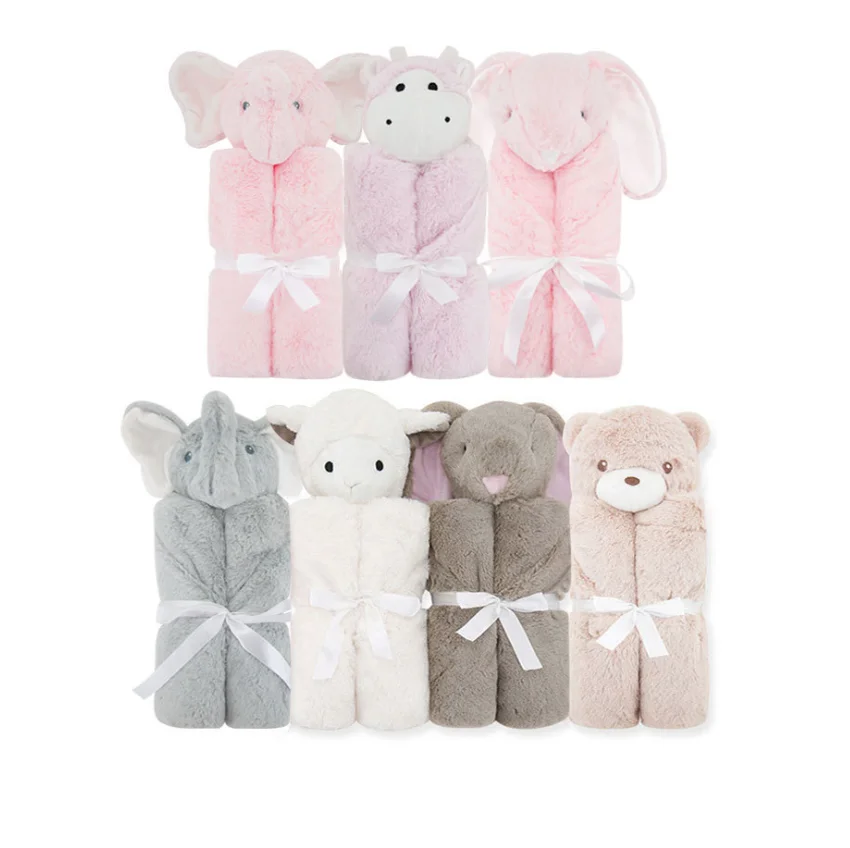 Cute Cartoon Soft Newborn Baby Blanket Blanket Child Soft Thermal