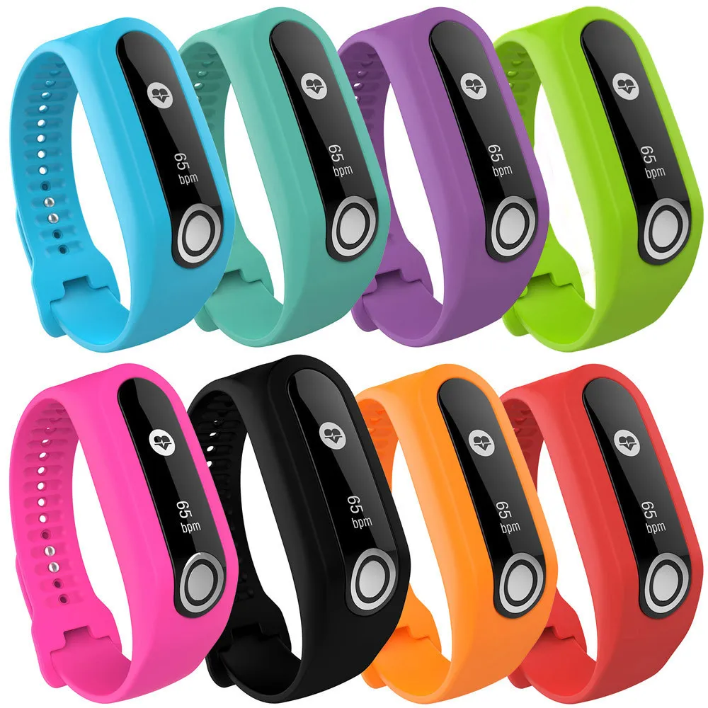 

HIPERDEAL Silicone Watch Strap Replacement Wrist Band Strap Loop For TomTom Cardio Activity Tracker 0J Drop Shipping