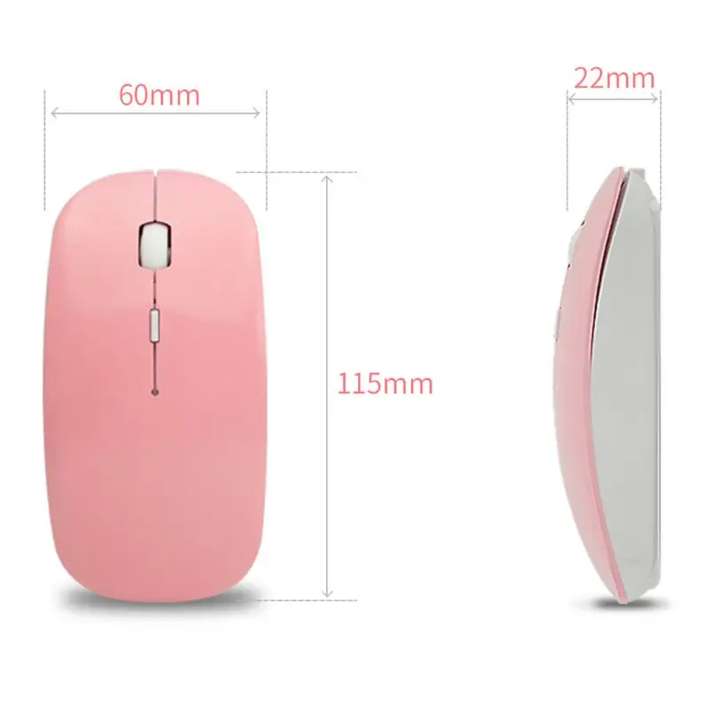 Bluetooth 4 0 2 4G Wireless Mouse Dual Mode Rechargeable 1600DPI Ultra thin Ergonomic USB Charging 3